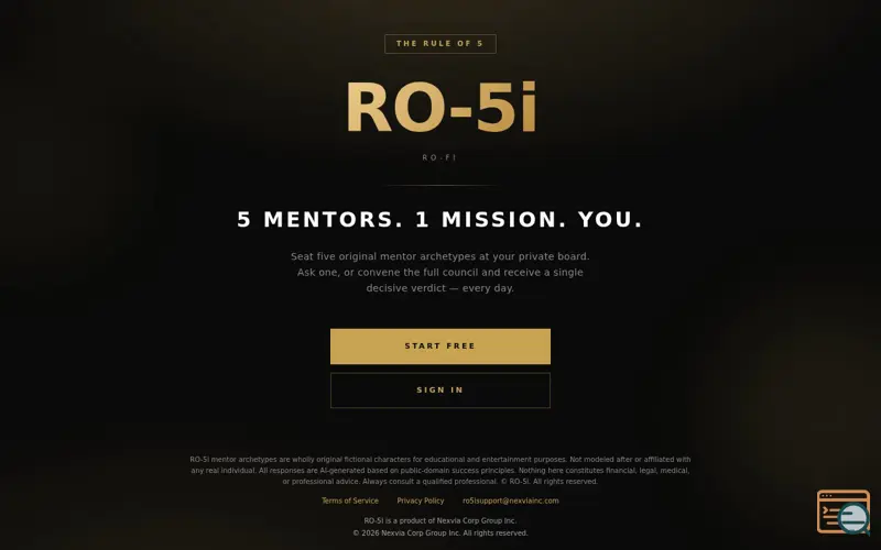 Screenshot of RO5i