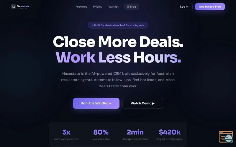 Screenshot of Nexestate