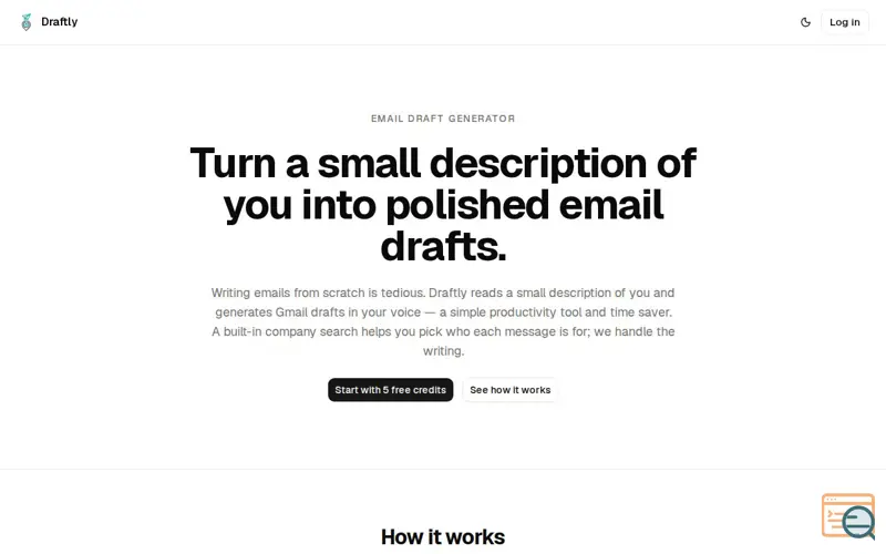 Screenshot of Draftly