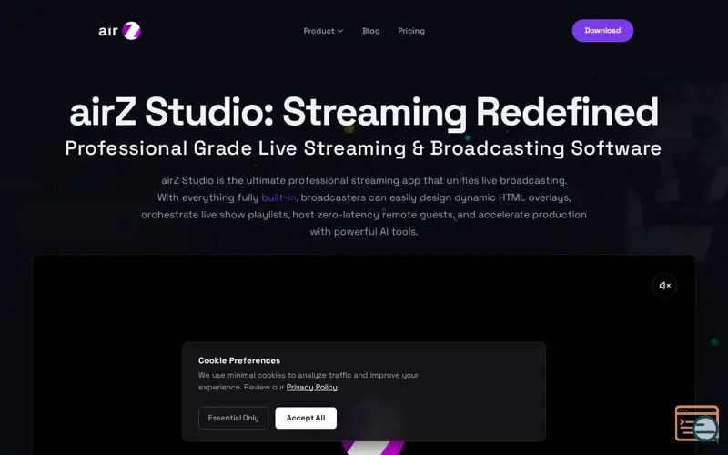 Screenshot of airZ Studio