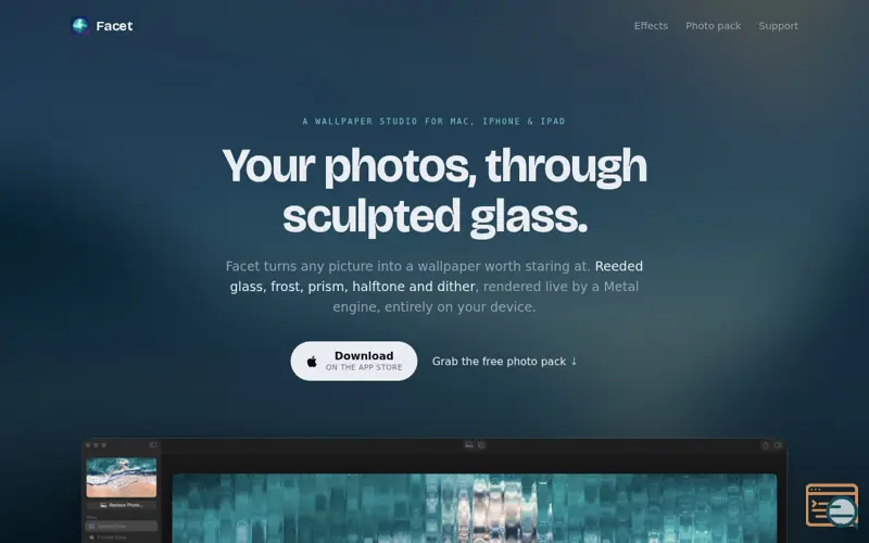 Screenshot of Facet