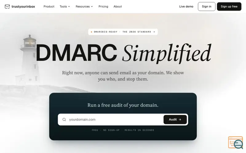 Screenshot of trustyourinbox