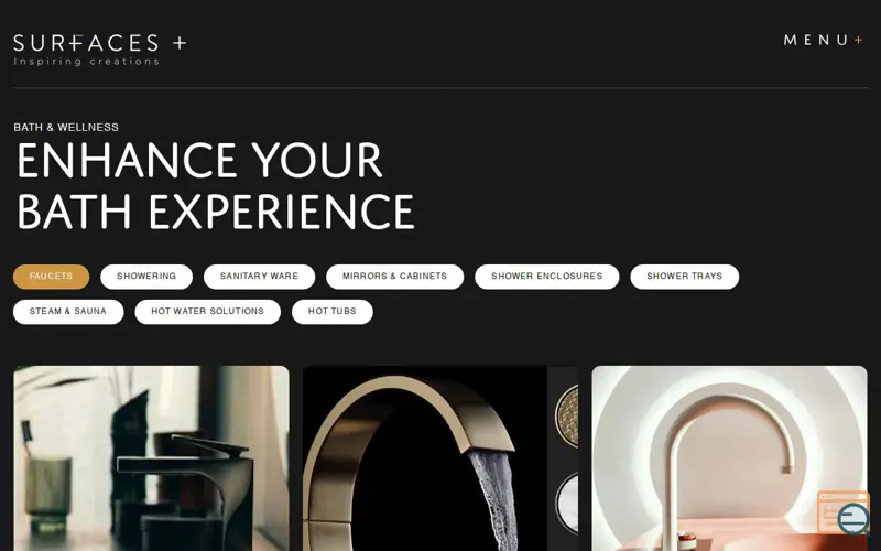 Screenshot of Surfaces Plus