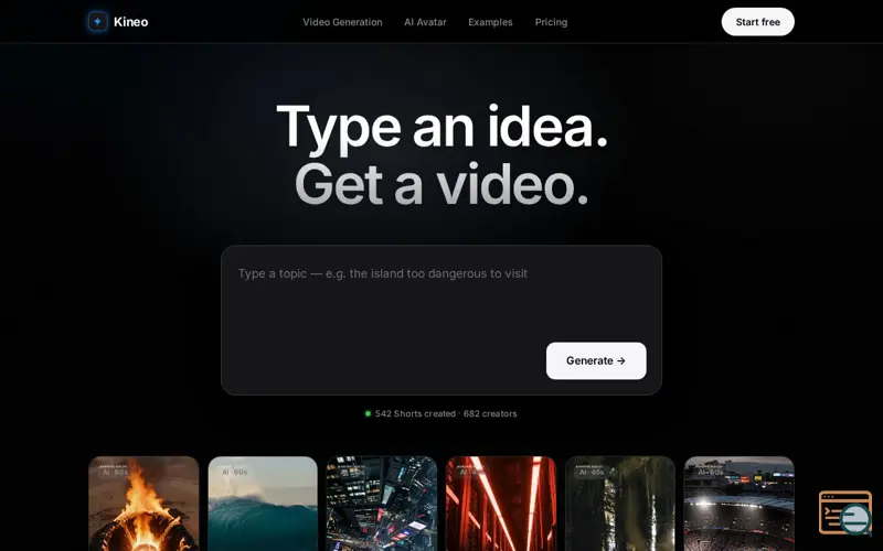Screenshot of Kineo