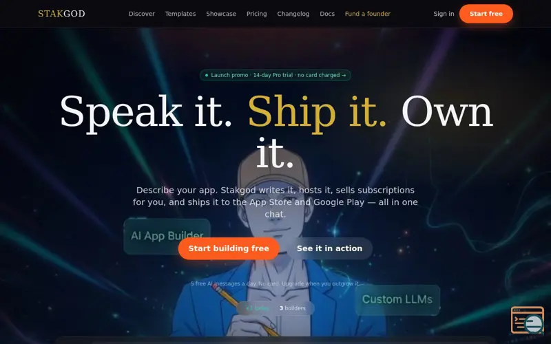 Screenshot of Stakgod