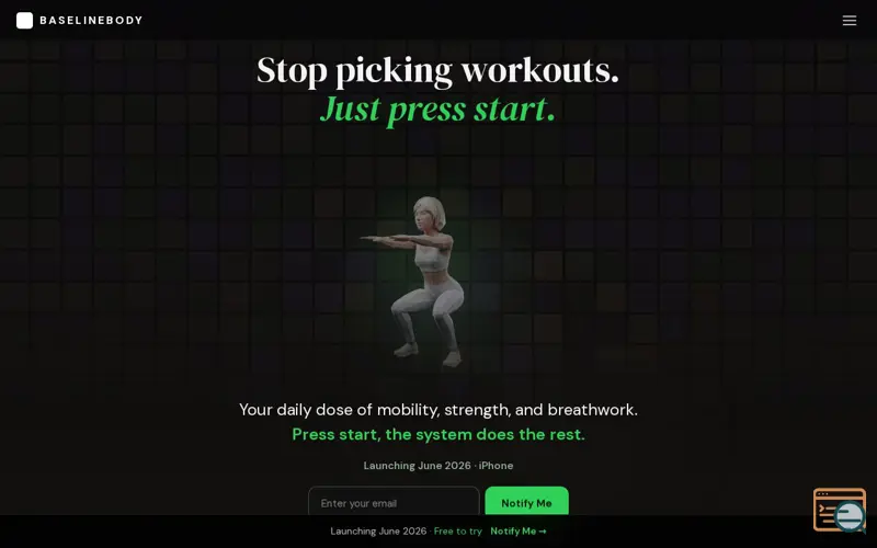 Screenshot of BaselineBody
