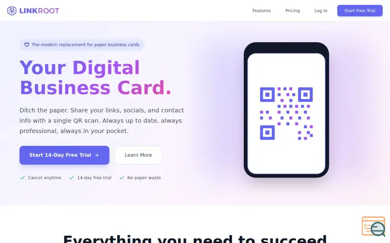 Screenshot of LinkRoot