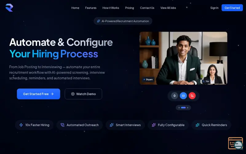Screenshot of RecruiterVibe AI