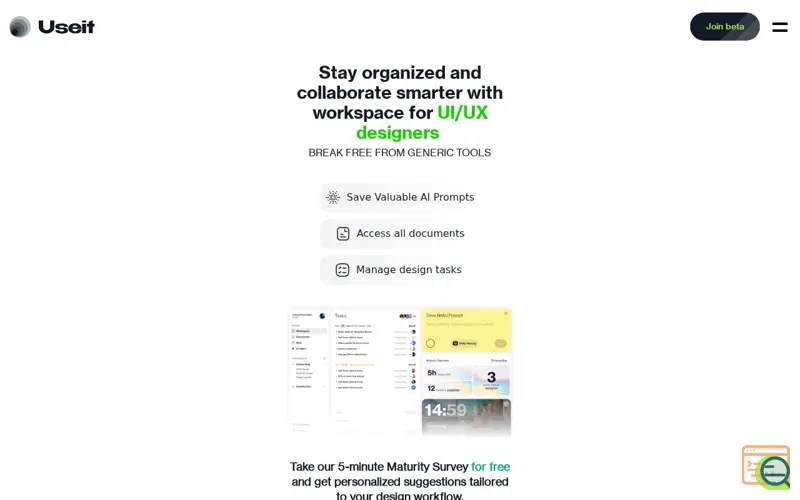 Screenshot of Useit