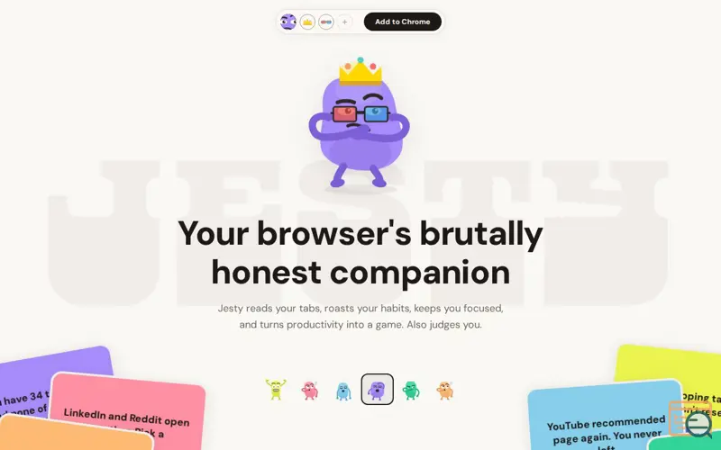 Screenshot of Jesty