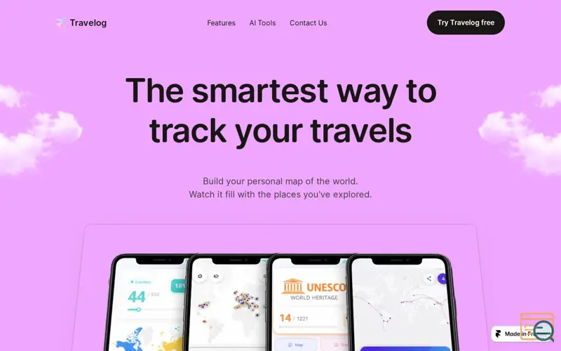 Screenshot of Travelog 