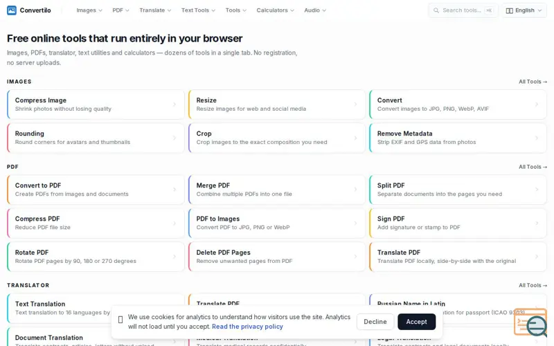 Screenshot of Convertilo