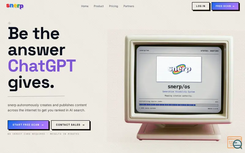 Screenshot of snerp