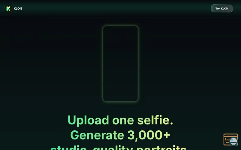 Screenshot of Klon AI
