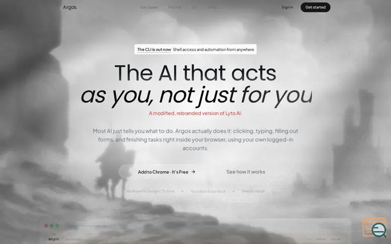 Screenshot of Argos, a launch using React Router