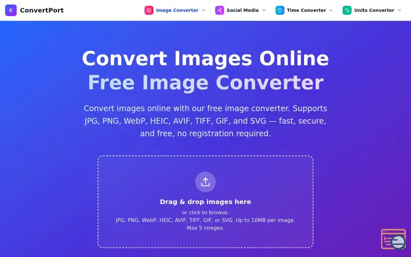 Screenshot of ConvertPort, a launch using AWS Route 53