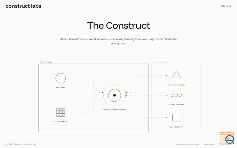 Screenshot of Construct Labs