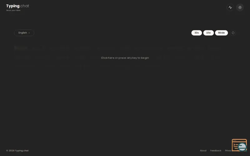 Screenshot of Typing.chat