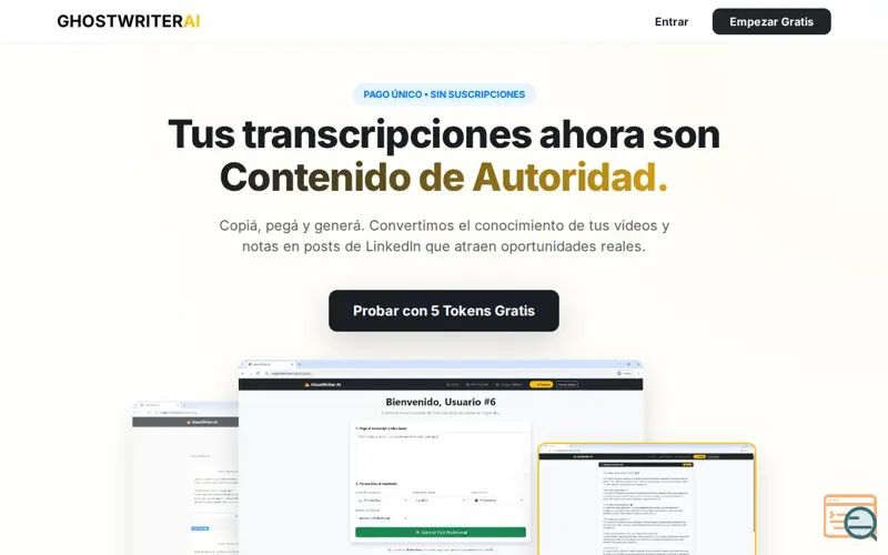 Screenshot of Use Ghost Content