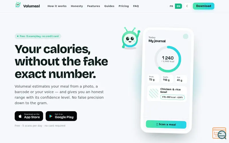Screenshot of Volumeal