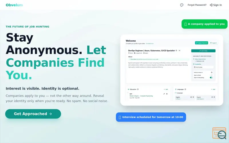 Screenshot of Obvelum