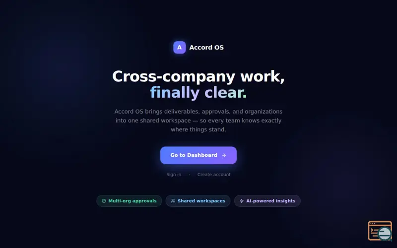 Screenshot of Accord OS