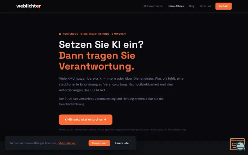 Screenshot of AIActTool