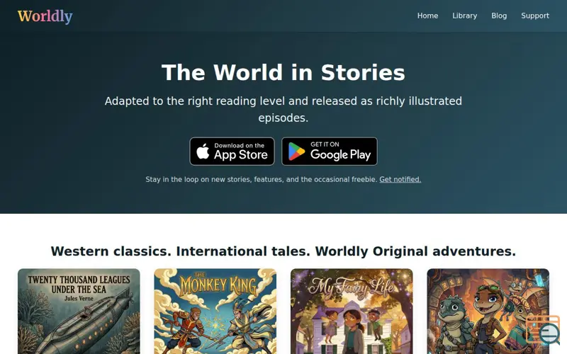 Screenshot of Worldly