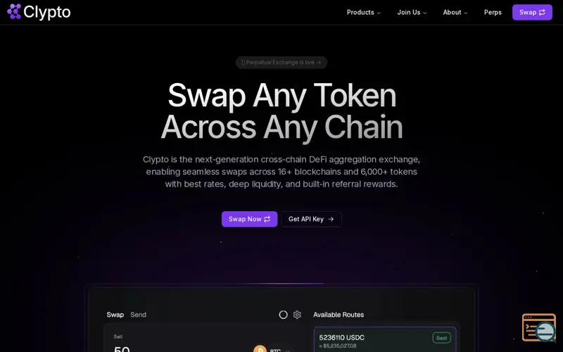 Screenshot of Clypto