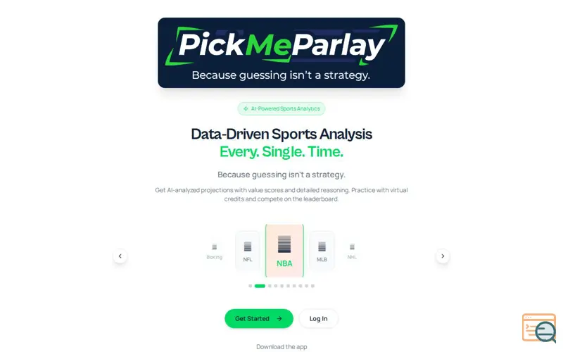 Screenshot of PickMeParlay