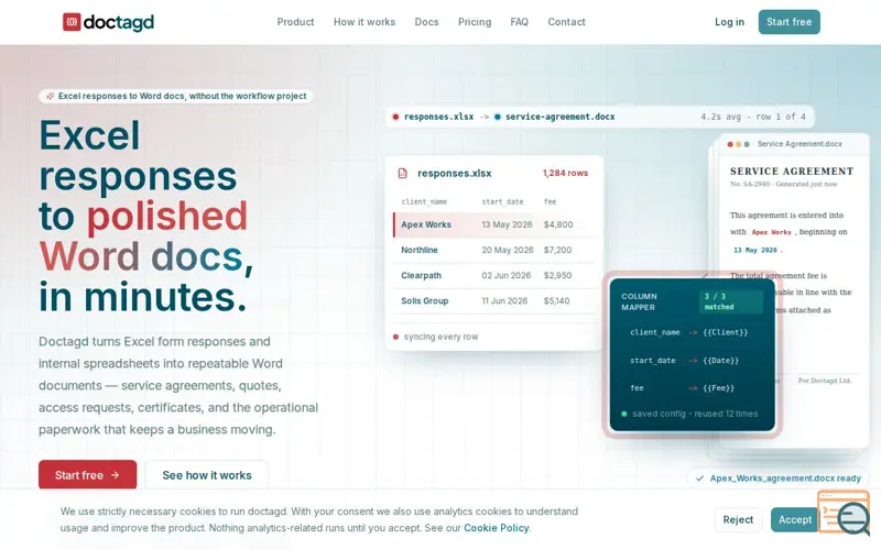 Screenshot of doctagd