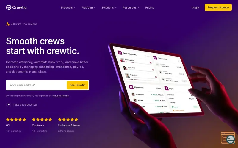 Screenshot of Crewtic