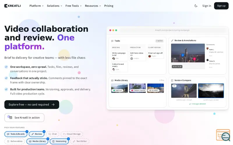 Screenshot of Kreatli