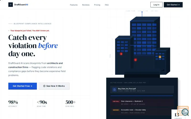 Screenshot of DraftGuardAi