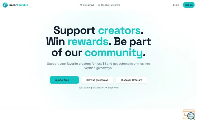 Screenshot of Dollar Fan Club