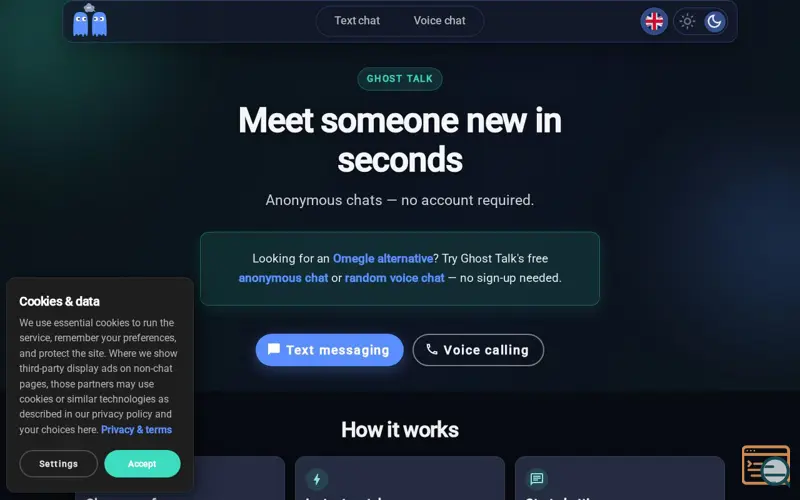Screenshot of Ghost Talk