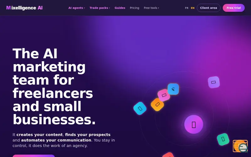 Screenshot of Mixelligence IA