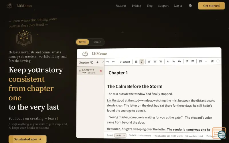 Screenshot of LitMemo
