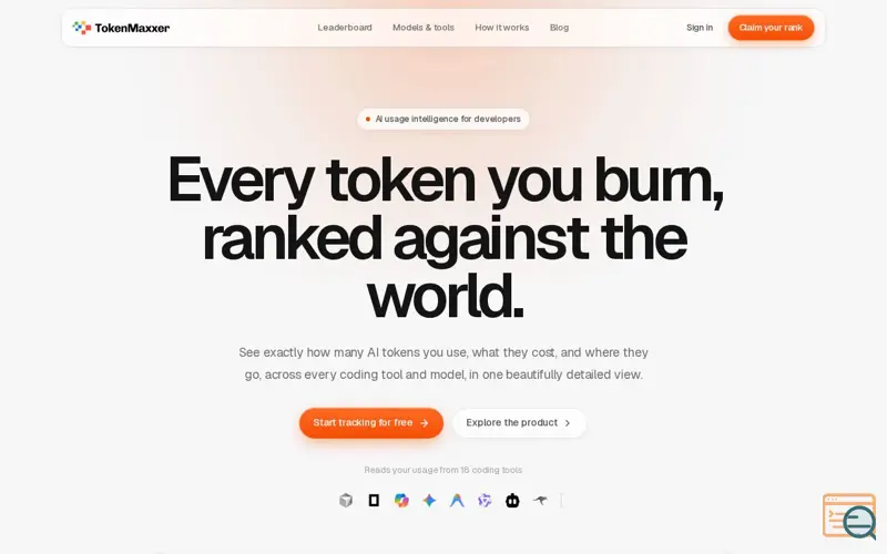Screenshot of TokenMaxxer