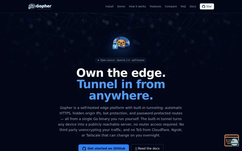 Screenshot of Gopher