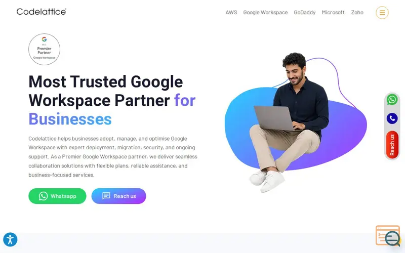 Screenshot of Google Workspace Partner