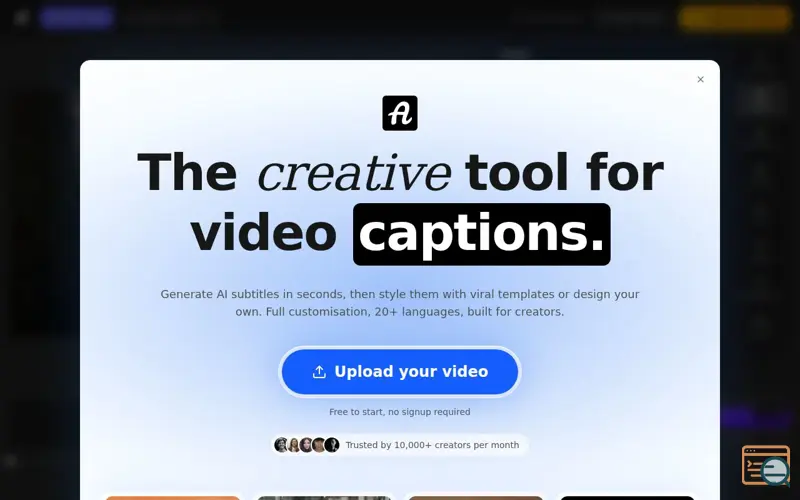 Screenshot of AutoSubtitles 2.0
