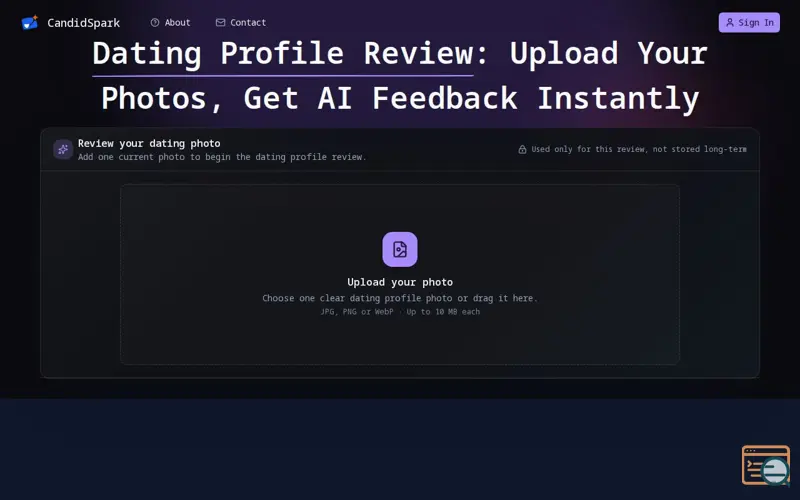 Screenshot of CandidSpark, a launch using ToolDirs