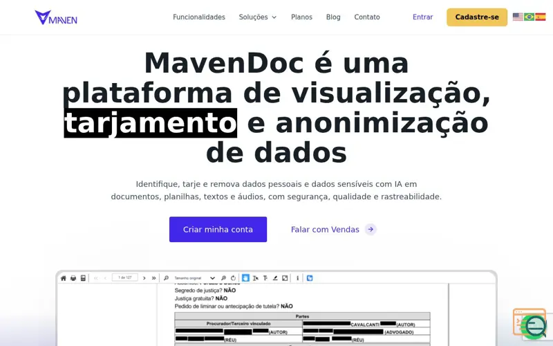Screenshot of MavenDoc