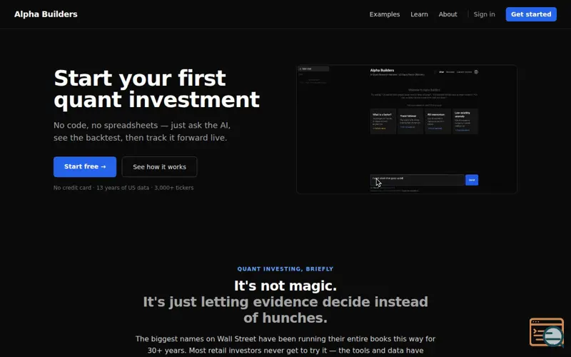 Screenshot of Alpha Builders 