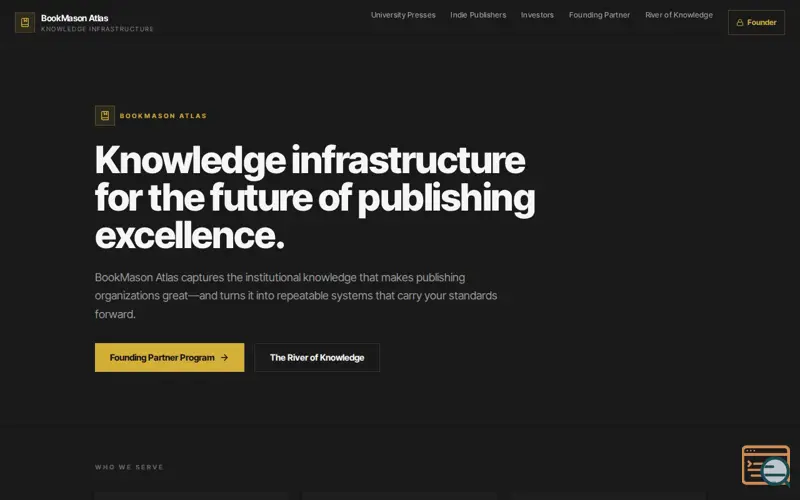 Screenshot of BookMason Atlas Enterprise