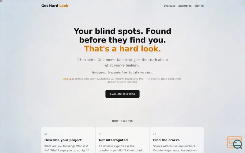 Screenshot of Hard Look