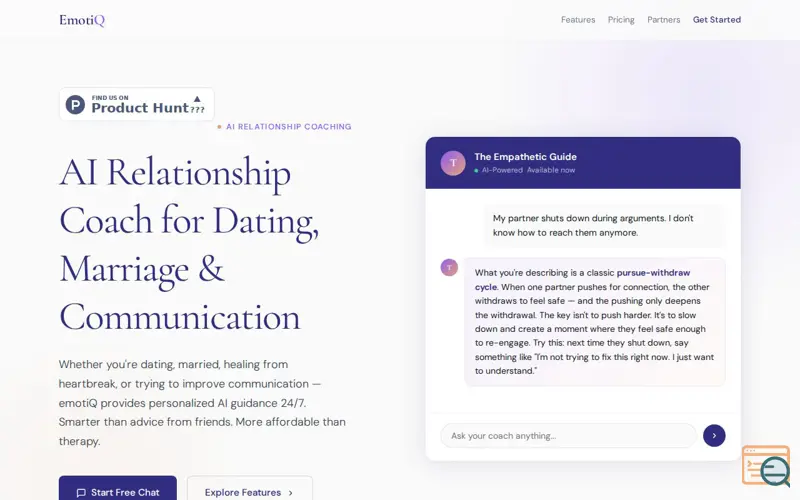 Screenshot of EmotiQ