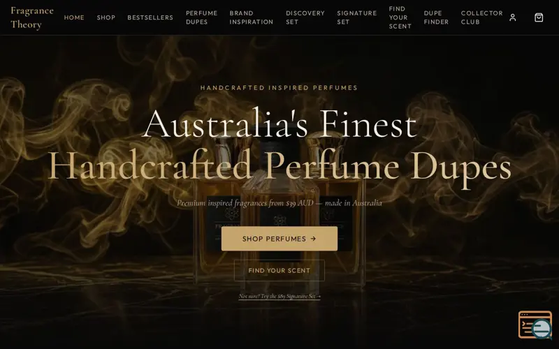 Screenshot of Fragrance Theory