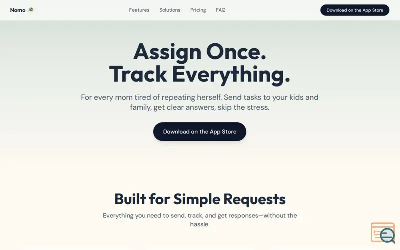 Screenshot of Nomo